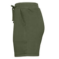 Militärgrün - Side - Bella + Canvas - Sweat-Shorts für Herren