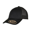 Schwarz - Front - Flexfit - "Alpha Shape" Trucker Cap