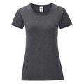 Dunkles Grau - Front - Fruit of the Loom - "Iconic" T-Shirt für Damen