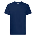 Marineblau - Front - Fruit of the Loom - "Super Premium" T-Shirt für Herren