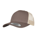 Braun-Khaki - Front - Flexfit - Trucker Cap 5 Segmente für Herren-Damen Unisex