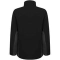 Schwarz-Holzkohle - Back - Henbury - Softshelljacke für Herren-Damen Unisex