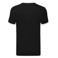 Schwarz-Weiß - Back - Fruit of the Loom - "Ringer" T-Shirt für Herren