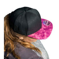 Schwarz-Pink - Back - Result Headwear - "Bronx" Snapback Mütze Flacher Schirm für Herren-Damen Unisex