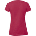 Cranberry - Back - Fruit of the Loom - "Iconic 195 Premium" T-Shirt für Damen