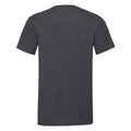 Dunkelgrau - Back - Fruit of the Loom - "Valueweight" T-Shirt V-Ausschnitt für Herren