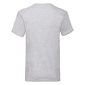 Grau - Back - Fruit of the Loom - "Valueweight" T-Shirt V-Ausschnitt für Herren