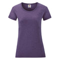 Violett - Front - Fruit of the Loom - "Valueweight" T-Shirt für Damen