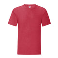 Heide Rot - Front - Fruit of the Loom - "Iconic 150" T-Shirt für Herren