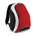 Rot-Schwarz-Weiß - Front - Bagbase - Rucksack "Teamwear"