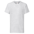 Grau meliert - Front - Fruit of the Loom - "Iconic 195" T-Shirt für Kinder