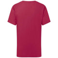 Cranberry - Back - Fruit of the Loom - "Iconic 195" T-Shirt für Kinder