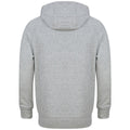 Grau meliert - Back - Tombo - "Athleisure" Kapuzenpullover für Herren-Damen Unisex