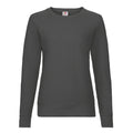 Hellgrau - Front - Fruit of the Loom - Sweatshirt Leicht für Damen Raglanärmel