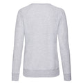 Grau meliert - Back - Fruit of the Loom - Sweatshirt Leicht für Damen Raglanärmel