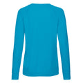 Azure Blau - Back - Fruit of the Loom - Sweatshirt Leicht für Damen Raglanärmel