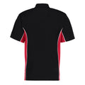 Schwarz-Rot-Weiß - Back - GAMEGEAR - "Track" Poloshirt für Herren