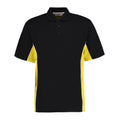 Schwarz-Gelb-Weiß - Front - GAMEGEAR - "Track" Poloshirt für Herren