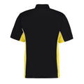 Schwarz-Gelb-Weiß - Back - GAMEGEAR - "Track" Poloshirt für Herren