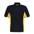 Marineblau-Mid gelb-Weiß - Front - GAMEGEAR - "Track" Poloshirt für Herren