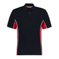 Marineblau-Rot-Weiß - Front - GAMEGEAR - "Track" Poloshirt für Herren