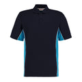 Marineblau-Türkis-Weiß - Front - GAMEGEAR - "Track" Poloshirt für Herren