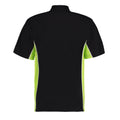 Schwarz-Limone-Weiß - Back - GAMEGEAR - "Track" Poloshirt für Herren