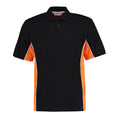 Schwarz-Orange-Weiß - Front - GAMEGEAR - "Track" Poloshirt für Herren