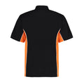 Schwarz-Orange-Weiß - Back - GAMEGEAR - "Track" Poloshirt für Herren