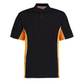 Schwarz-Gold-Weiß - Front - GAMEGEAR - "Track" Poloshirt für Herren