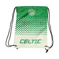 Grün-Weiß - Front - Celtic FC Fade Wappen Design Turnbeutel