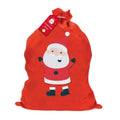 Rot-Weiß-Schwarz - Front - Giftmaker - Nikolaus-Sack "Basic", weihnachtliches Design