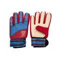 Weinrot-Blau-Weiß - Front - West Ham United FC - Torhüter-Handschuhe für Kinder