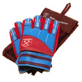 Weinrot-Himmelblau - Back - West Ham United FC - "Delta" Torhüter-Handschuhe für Kinder
