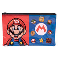 Blau-Rot - Front - Super Mario - Schreibmäppchen "Essential" - PVC