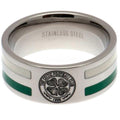 Silber-Grün-Weiß - Front - Celtic FC Farbstreifen Ring