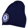 Marineblau - Back - Chelsea FC Unisex Strickmütze für Erwachsene