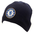 Marineblau - Front - Chelsea FC Unisex Strickmütze für Erwachsene