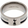 Silber - Front - Tottenham Hotspur FC Medium Farbstreifen Ring