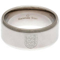 Silber - Front - England FA - Band - Ring - Edelstahl