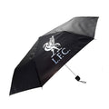 Schwarz-Silber - Front - Liverpool FC - Faltbarer Regenschirm mit Wappen