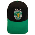 Schwarz-Grün-Weiß - Front - Sporting CP - Baseball-Mütze