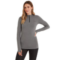 Grau meliert - Side - TOG24 - "Snowdon" Thermo-Top Reißverschluss für Damen