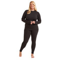 Schwarz - Lifestyle - TOG24 - "Snowdon" Thermo-Top Rundhalsausschnitt für Damen