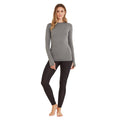 Grau meliert - Lifestyle - TOG24 - "Snowdon" Thermo-Top Rundhalsausschnitt für Damen