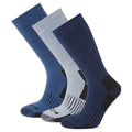 Sternennacht-Blaubeere-Eisblau - Front - TOG24 - "Villach" Socken für Damen - Wandern(3er-Pack)