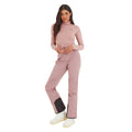 Verblichenes Rosa - Side - TOG24 - "Snowdon" Thermo-Top Rollkragen für Damen