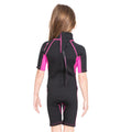 Schwarz - Back - Trespass Scubadive Kinder Wetsuit, mit kurzen Beinen