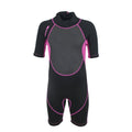 Schwarz - Front - Trespass Scubadive Kinder Wetsuit, mit kurzen Beinen