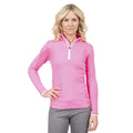 Hi-Vis Pink - Side - Trespass Damen Ollog Fleece-Top mit Reißverschluss bis zur Brust